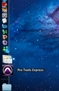 Dockの中のPro Tools Express