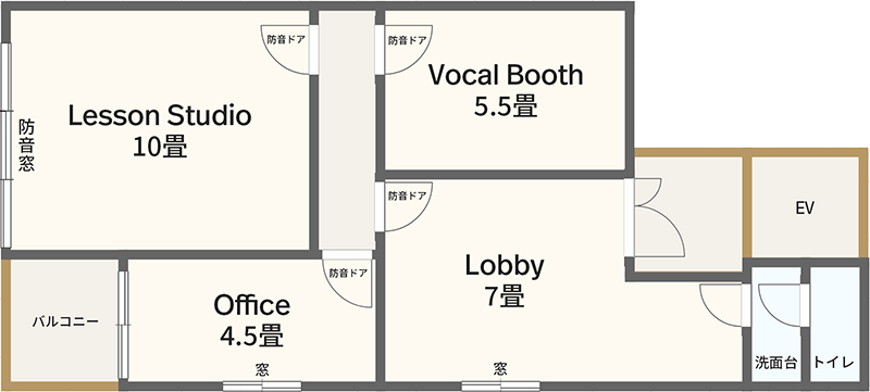 カナデルミュージックスタジオ_間取図